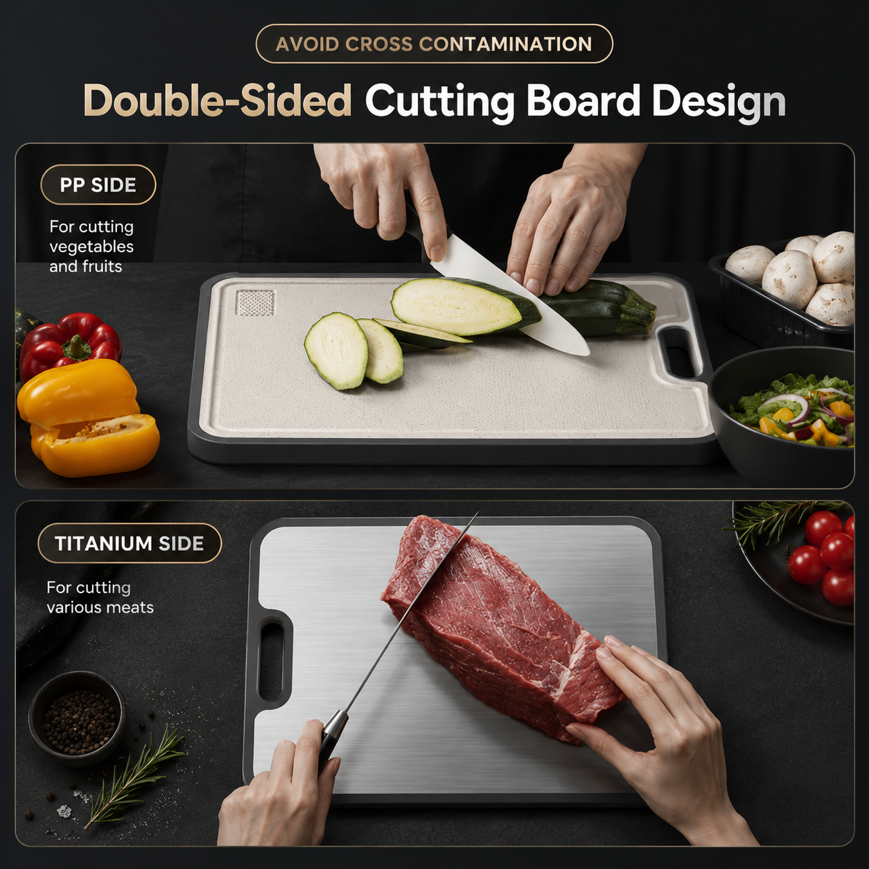 Trivalo Titanium Cutting Board